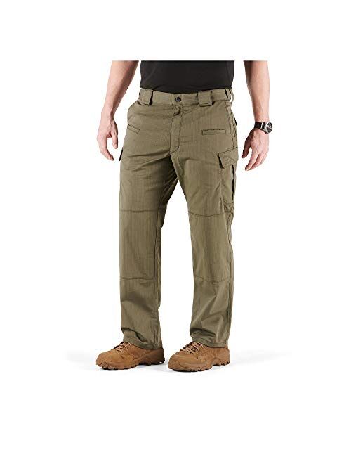 5.11 Beige Solid Relaxed Fit Cargo Pant