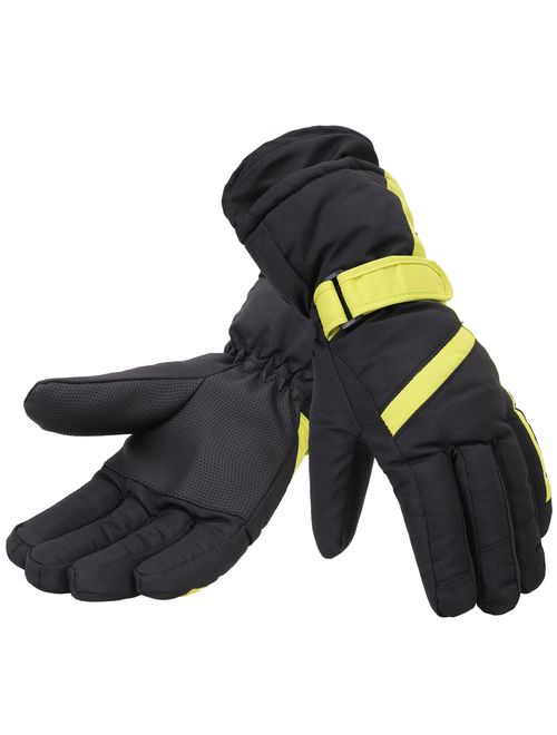 Simplicity Women's Thinsulate Insulated Lined Waterproof Outdoors Ski Gloves