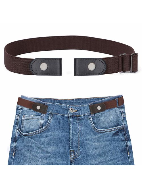 Buckle-free Elastic Women Belt for Jeans without Buckle, SANSTHS Comfortable Invisible Belt No Bulge No Hassle