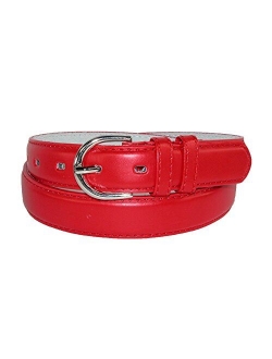 CTM Women's Leather 1 1/8 Inch Dress Belt