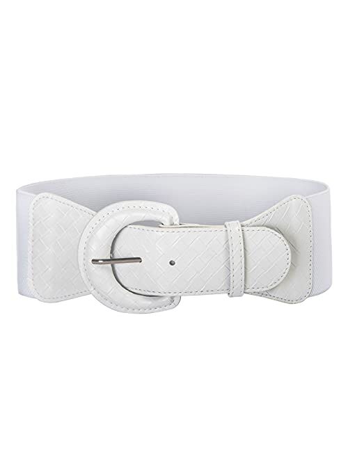 GRACE KARIN Women's Wide Stretchy Cinch Belt Vintage Chunky Buckle Belts S-XXXXL