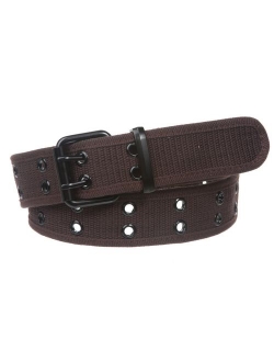 Double Hole Grommets Canvas Web Belt