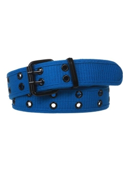 Double Hole Grommets Canvas Web Belt