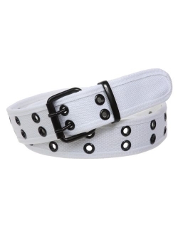 Double Hole Grommets Canvas Web Belt