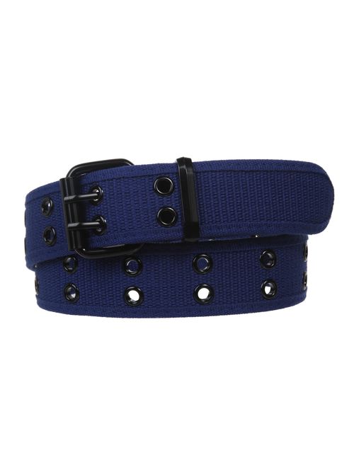 Double Hole Grommets Canvas Web Belt