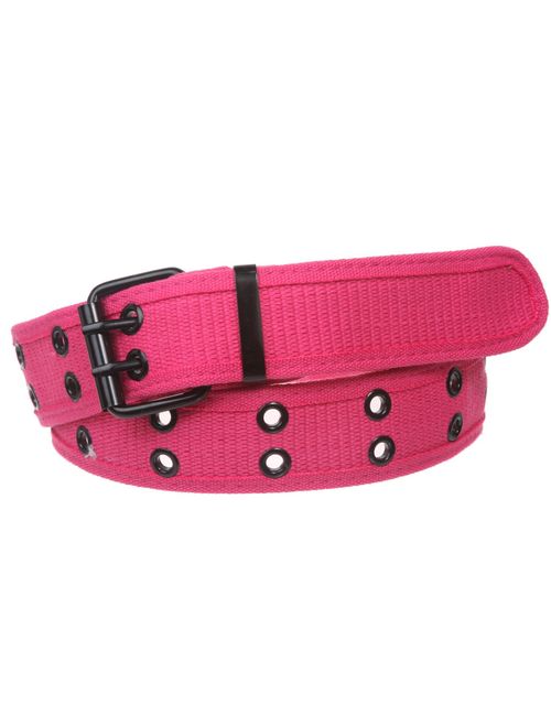 Double Hole Grommets Canvas Web Belt