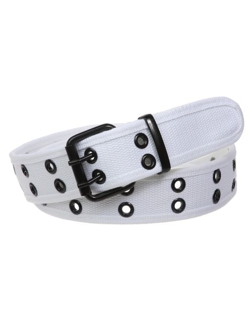 Double Hole Grommets Canvas Web Belt