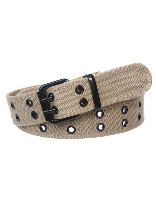 Double Hole Grommets Canvas Web Belt