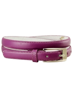 Belts.com Women's Dress Skinny Belts Fashion Waist Belt Genuine Leather Belt 3/4"(19mm) wide