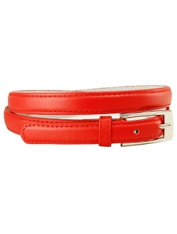 Belts.com Women's Dress Skinny Belts Fashion Waist Belt Genuine Leather Belt 3/4"(19mm) wide