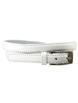 Belts.com Women's Dress Skinny Belts Fashion Waist Belt Genuine Leather Belt 3/4"(19mm) wide