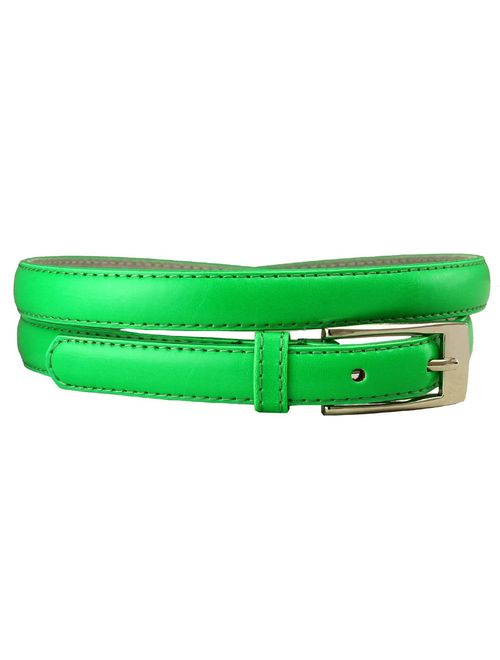 Belts.com Women's Dress Skinny Belts Fashion Waist Belt Genuine Leather Belt 3/4"(19mm) wide