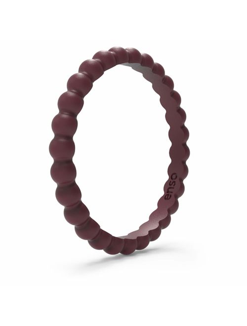 Enso Rings Beaded Silicone Ring | Premium Fashion Forward Silicone Ring | Hypoallergenic Medical Grade Silicone | Lifetime Quality Guarantee | Commit to What You Love