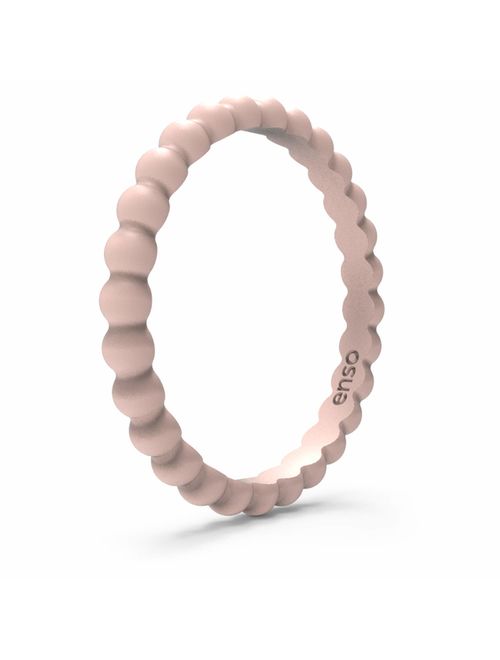 Enso Rings Beaded Silicone Ring | Premium Fashion Forward Silicone Ring | Hypoallergenic Medical Grade Silicone | Lifetime Quality Guarantee | Commit to What You Love