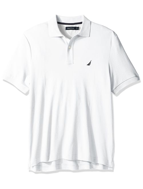 Nautica Men's Classic Fit Short Sleeve Solid Soft Cotton Polo T-Shirt