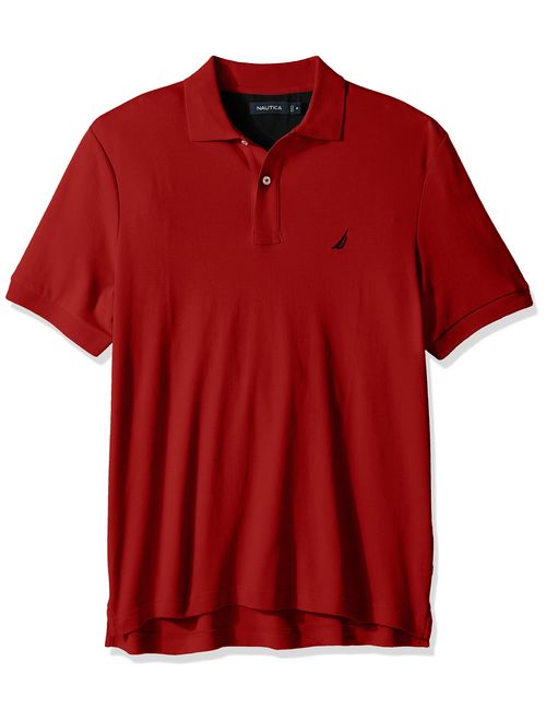 Nautica Men's Classic Fit Short Sleeve Solid Soft Cotton Polo T-Shirt