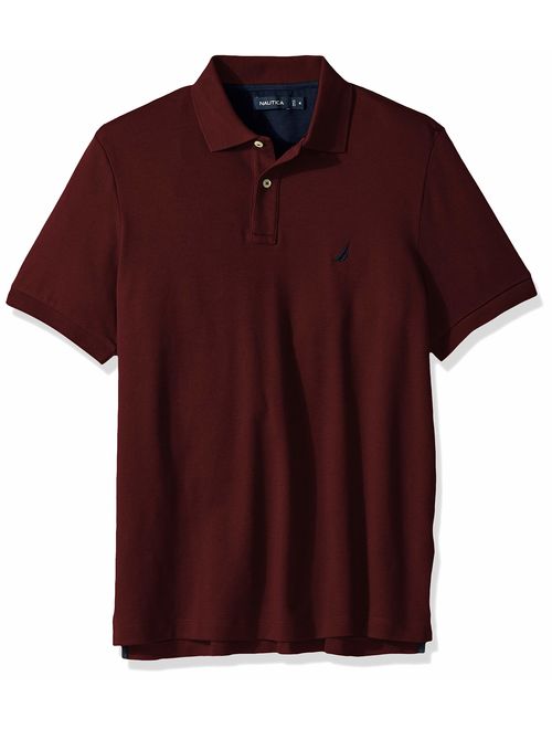 Nautica Men's Classic Fit Short Sleeve Solid Soft Cotton Polo T-Shirt