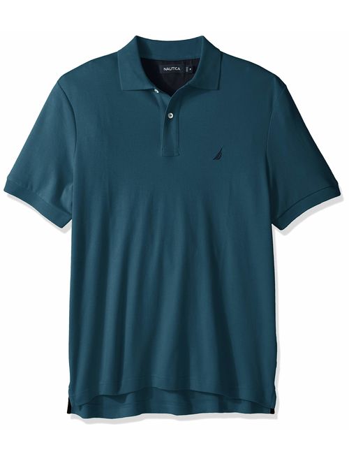 Nautica Men's Classic Fit Short Sleeve Solid Soft Cotton Polo T-Shirt