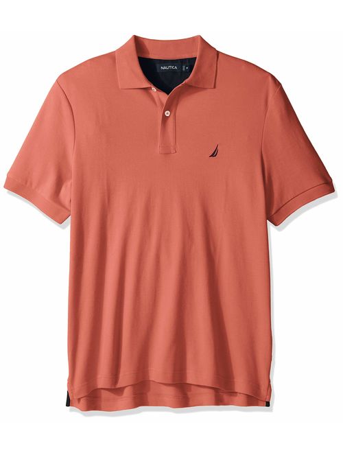 Nautica Men's Classic Fit Short Sleeve Solid Soft Cotton Polo T-Shirt