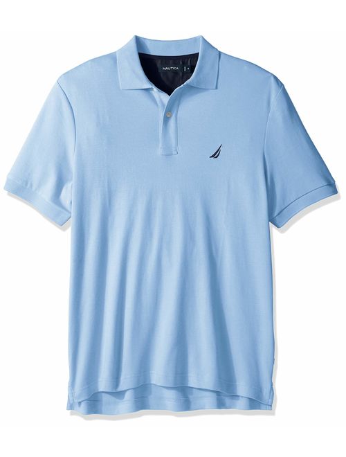 Nautica Men's Classic Fit Short Sleeve Solid Soft Cotton Polo T-Shirt