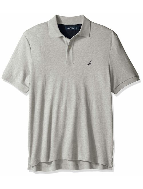 Nautica Men's Classic Fit Short Sleeve Solid Soft Cotton Polo T-Shirt