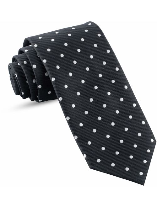 Luther Pike Seattle Handmade Ties For Men: Skinny Woven Slim Tie Mens Ties: Thin Necktie, Solid Color & Dots Neckties