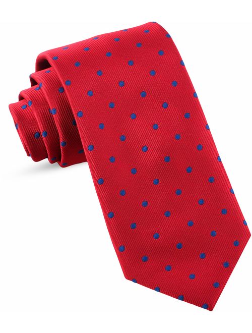 Luther Pike Seattle Handmade Ties For Men: Skinny Woven Slim Tie Mens Ties: Thin Necktie, Solid Color & Dots Neckties