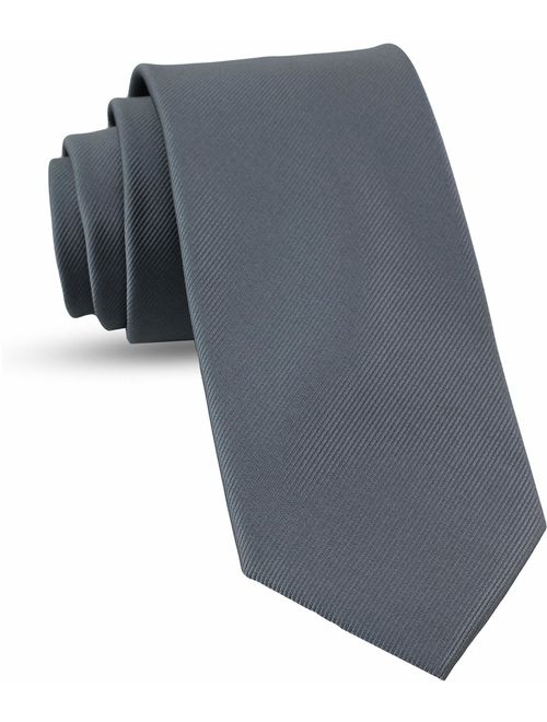 Luther Pike Seattle Handmade Ties For Men: Skinny Woven Slim Tie Mens Ties: Thin Necktie, Solid Color & Dots Neckties