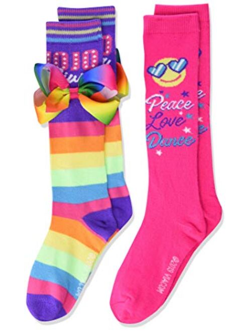 JoJo Siwa Big Girl's 2 Pack Knee High Socks