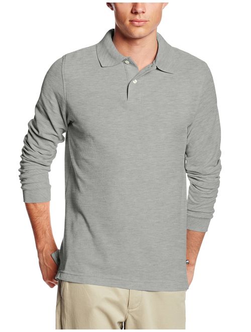 Lee Uniforms Men's Modern Fit Long Sleeve Polo