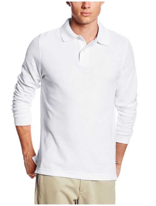 Lee Uniforms Men's Modern Fit Long Sleeve Polo