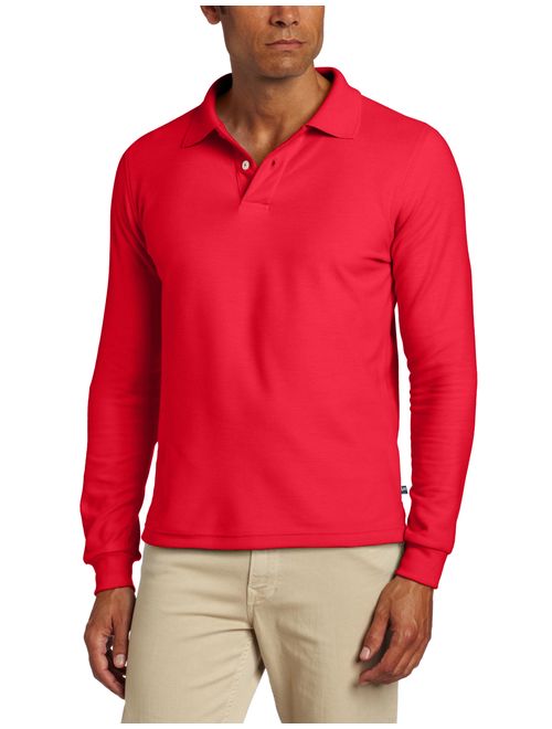 Lee Uniforms Men's Modern Fit Long Sleeve Polo