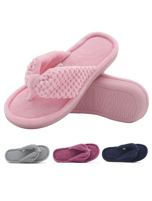 ULTRAIDEAS Women's Memory Foam Flip Flop Slippers Thong Sandals 