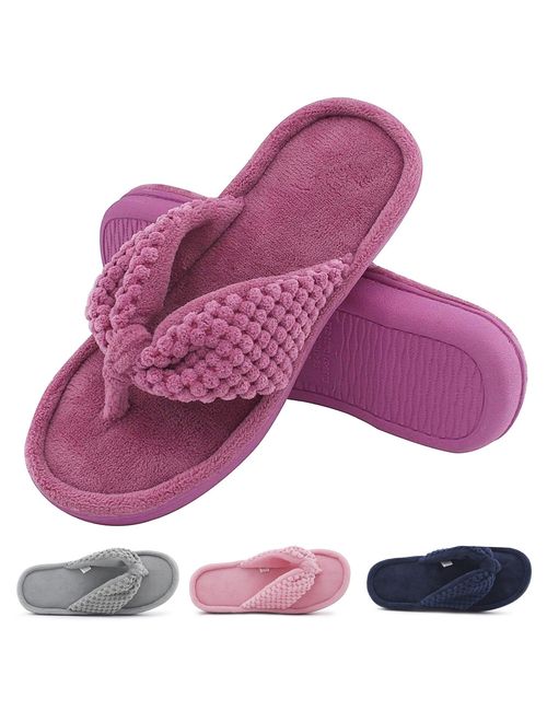 ULTRAIDEAS Women's Memory Foam Flip Flop Slippers Thong Sandals 