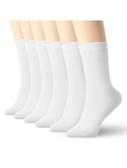 Womens And Mens Black Thin Cotton Socks High Ankle 6 Pack