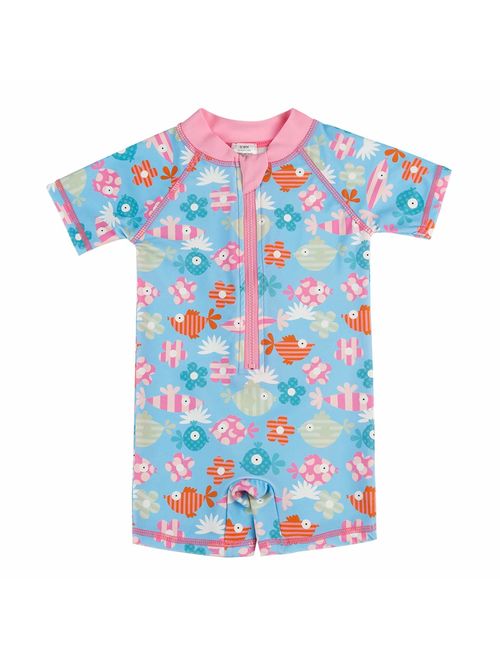 Baby Boy Girl Swimsuit One Piece Surfing Suits Beach Swimwear Rash Guard