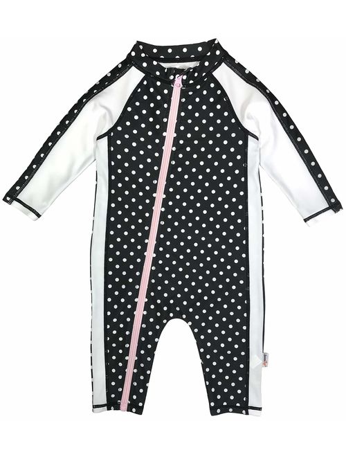 SwimZip UPF 50+ Girls Long Sleeve Sunsuit (Multiple Colors)