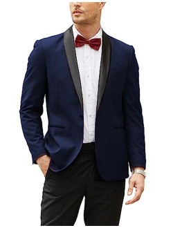 Men's Modern Suit Jacket Blazer One Button Tuxedo for Party,Wedding,Banquet,Prom