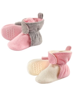 Baby Unisex Baby Cozy Fleece Booties with Non Skid Bottom