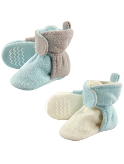 Baby Unisex Baby Cozy Fleece Booties with Non Skid Bottom