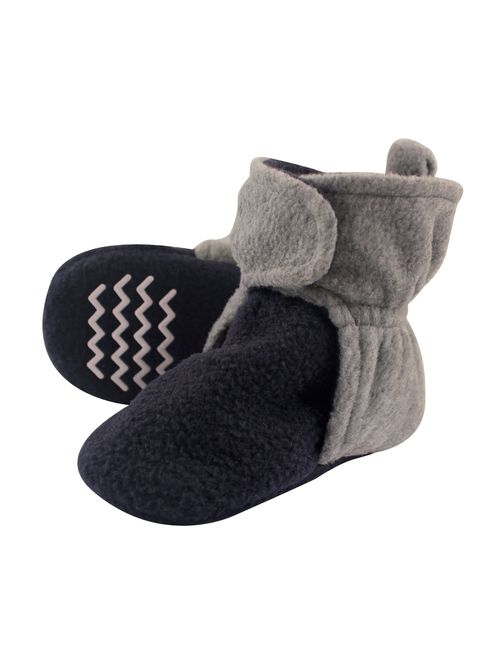 Hudson Baby Unisex Baby Cozy Fleece Booties with Non Skid Bottom