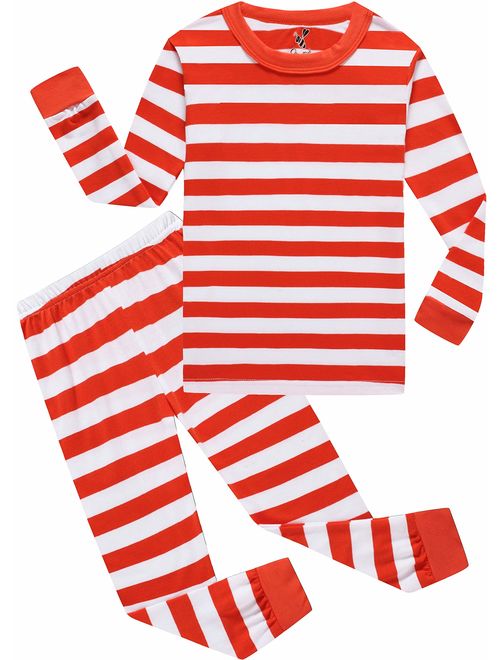 Girls Christmas Pajamas Children PJs Gift Set Kids Cotton Sleepwear