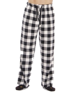 #followme Microfleece Men's Plaid Pajama Pants with Pockets