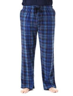 #followme Microfleece Men's Plaid Pajama Pants with Pockets