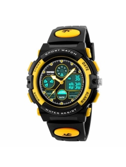 Kids Digital Sport Watch, Boys Girls Waterproof Sports Outdoor Watches Children Casual Electronic Analog Quartz Wrist Watches with Alarm Stopwatch