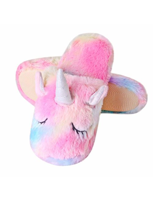 Buy Anddyam Kids Family Unicorn Slippers Household Anti-Slip Indoor ...