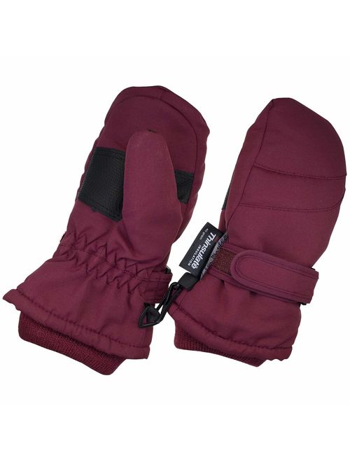 Children Toddlers Infant and Baby Mittens - Thinsulate Winter Waterproof Gloves