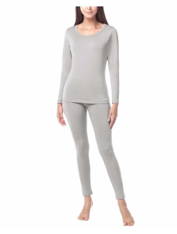 Women's Thermal Underwear Long John Set Fleece Lined Base Layer Top & Bottom L17