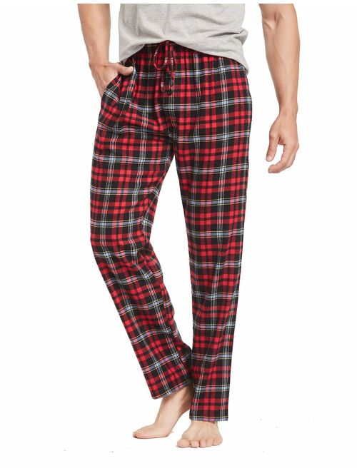 CYZ Men's 100% Cotton Super Soft Flannel Plaid Pajama Pants