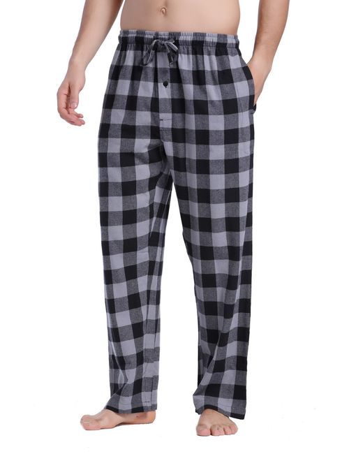 CYZ Men's 100% Cotton Super Soft Flannel Plaid Pajama Pants